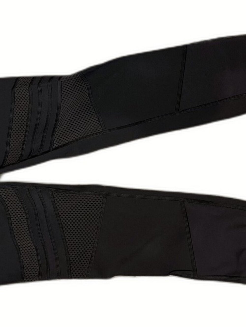 Lululemon High-Rise Leggings with Mesh Panels — Black — Size 6